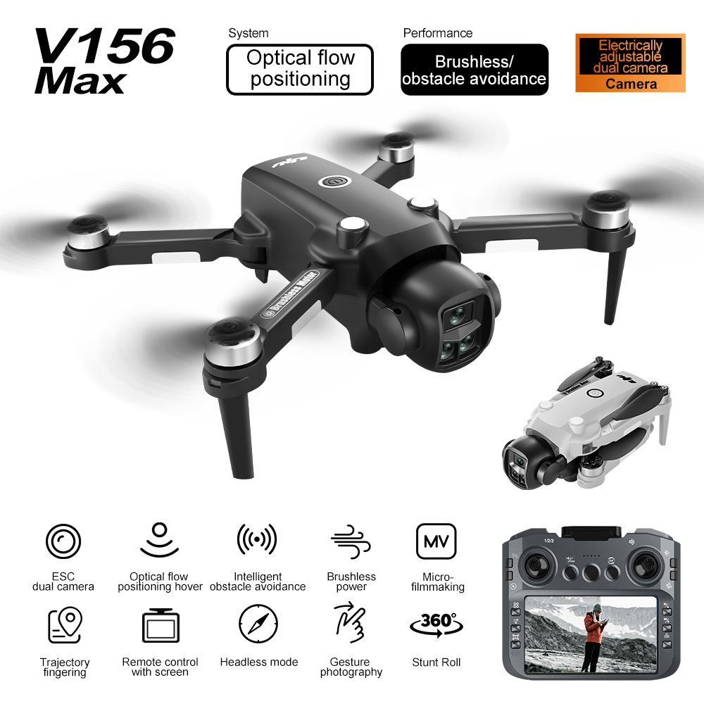 V156 Max Drone 4K Professional - Jjrc Drone X12 评论和价格