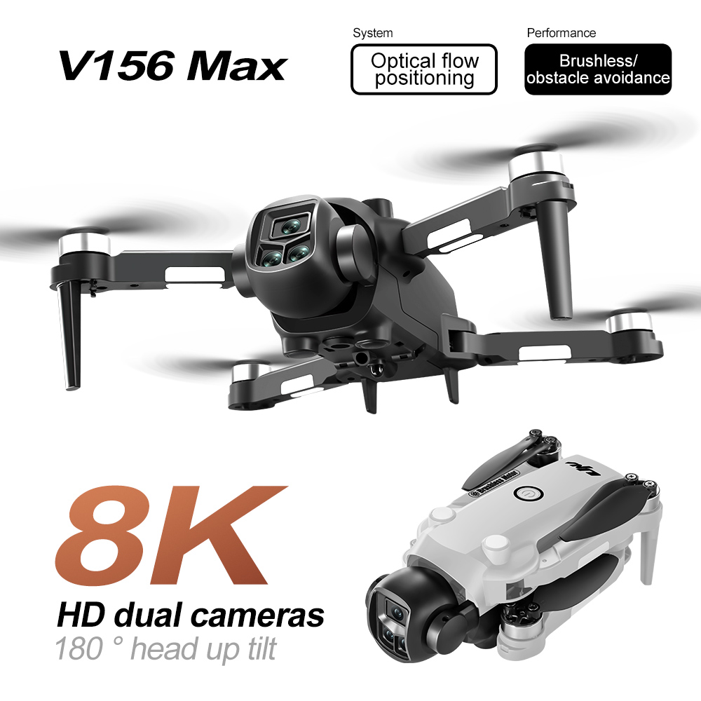 V156 Max Drone 4K Professional - Jjrc Drone X12 评论和价格