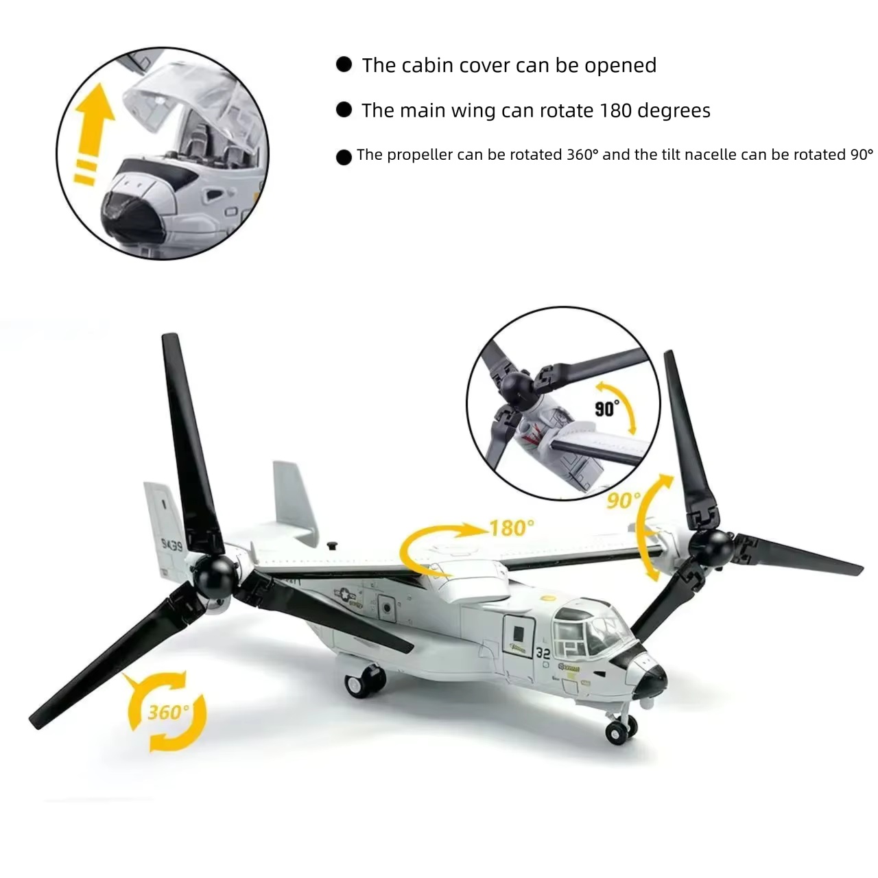 1/72 Scale ABS Plastic V-22 Os - Jjrc Drone X12 评论和价格